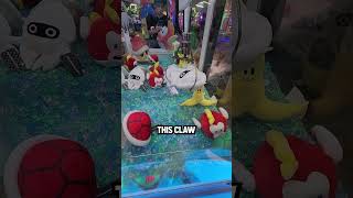 Winning $20 Super Mario Kart Plush for $5 From Claw Machine! #shorts