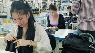 Beautiful Girls are Working in Garment Factory