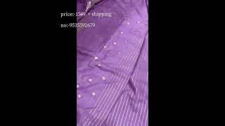 pure soft khadi crepe silk sarees for just 1599/- +shipping contact no:-9515592679