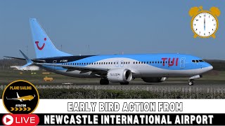 LIVE PLANE SPOTTING: Early bird action from Newcastle International airport