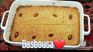 how to make BASBOUSA, the all time arabic dessert