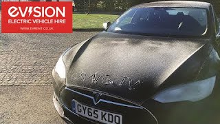 EVision Electric Vehicle Hire: Craig Neale surprises his friend in a Tesla Model S85