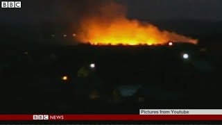 Ukraine footage 'shows burning plane wreckage' BBC News