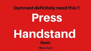 How to do Press Handstand