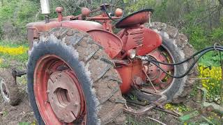 Farmall m with john deere disc