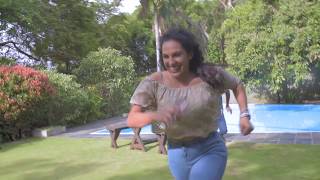 Dushyanth & Stephanie  falling in the pool - Hashtag