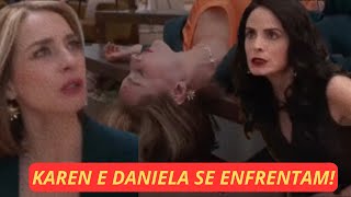 DANIELA CAI DA ESCADA APÓS BRIGA COM KAREN E TRAGÉDIA ACONTECE