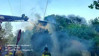 20220509 1st Alarm Building Fire 203 South 7th Street, Shamokin, Pa