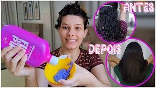 ALISEI MEU CABELO COM FIOTERAPIA APÓS 2 ANOS SEM QUÍMICA| Amanda Maria