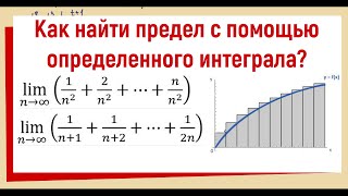 Как найти предел с помощью интеграла?