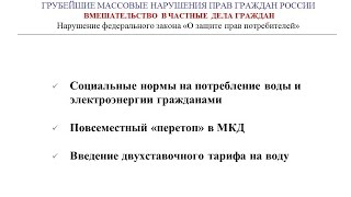 ШАГ - 2015: Грубейшие массовые нарушения  прав граждан России в сфере ЖКХ. 05