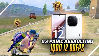 0% PANIC ASSAULTING 😱IQOO 12 SMOOTH + 90FPS PUBG / BGMI TEST 2024