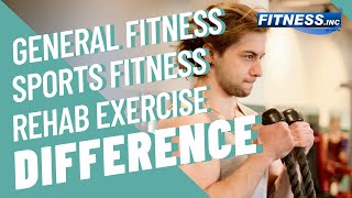 General Fitness vs Sports-Specific Fitness vs Rehabilitation Exercises: What's the Difference?