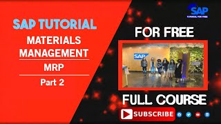 SAP Material Management | MRP | Part 2 | SAP MM | SAP Tutorial For Free | SAP ERP | SAP Training