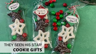 "They Seen His Star" Cookie Gifts - Easy with Printable tags included!