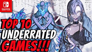 Top 10 Most Underrated Nintendo Switch Games!! 2024