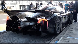 Pagani Huayra R - Start Up, Screaming V12 Sounds, Accelerations, Flybys...