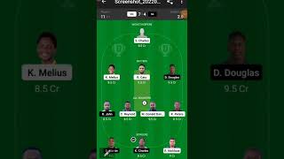 GG vs SS Dream11 Team || GG vs SS Dream11 Team Prediction