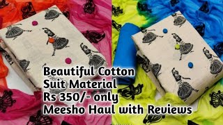 Beautiful Cotton suit Material with reviews | Meesho Haul Under 349/- | Shorts