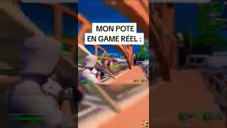 Mon pote en créa VS Mon pote en game #1v1 #fortnite #shorts #tendences