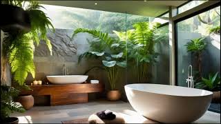 Biophilic Bathroom Design #interior #design