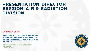 Panel: Director Session, Air & Radiation Division (10/20/21)