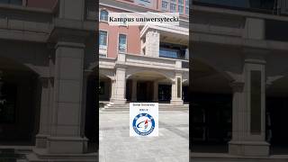 Chiny nowoczesny budynek i jezioro na kampusie #chiny #china #university #uniwersytet