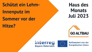 Schützt ein Lehm-Innenputz im Sommer vor der Hitze?