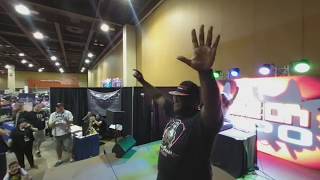 Mega Ran performs 3 songs live at the Game On Expo 2018 in VR180