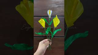 Gagamit naman tayo ng Satin Ribbon para sa paggawa ng Calla Lily. #fyp #foryou #fypage #callalily