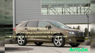 Toyota Venza 1 - Блоки предохранителей и реле в салоне и в подкапотном пространстве