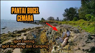 Pantai bugel cemara pandeglang banten spot mancing casting dan Camping