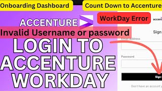 Accenture Workday Error Solved ✅ || Onboarding to Accenture