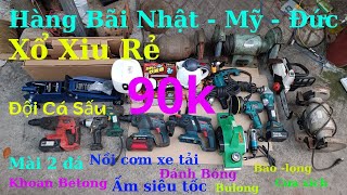 hàng bãi nhật mỹ tuyển chọn / khoan bê tông, mài 2 đá, bào-lọng, vít hơi, bulong, nồi cơm 24v , ấm