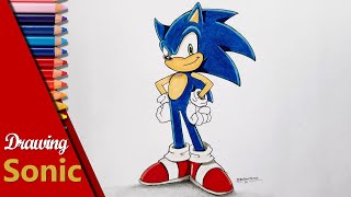 Drawing Sonic the Hedgehog