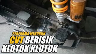 CVT MIO BERISIK, CEK BAGIAN PULLEY BELAKANG | MIO SPORTY 130