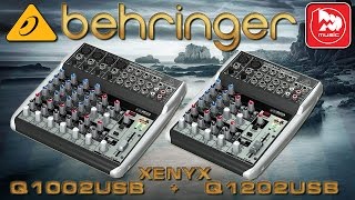 BEHRINGER XENYX Q1002USB , Q1202USB - микшеры серии XENYX Q