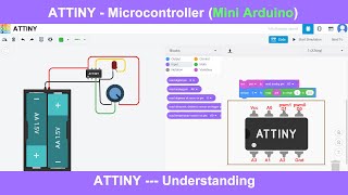 ATTINY Micro-Controller in Tinkercad  |  Small Arduino