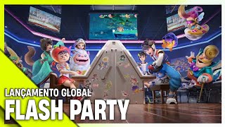 SAIU FLASH PARTY GLOBAL estilo SUPER SMASH BROSS para ANDROID e IOS