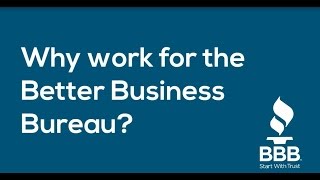 Why work for the BBB