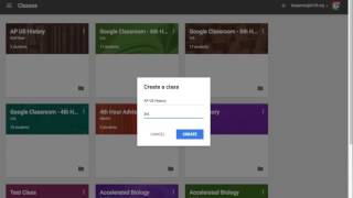 Google Classroom - Create Class