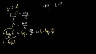 Розв’язання показникових рівнянь за допомогою логарифмів з основою 2 | Академія Хана
