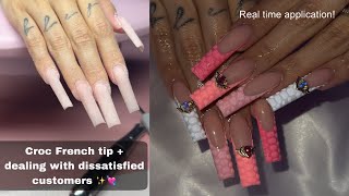 CROC FRENCH TIP | beginner nail tutorial + advice 💘