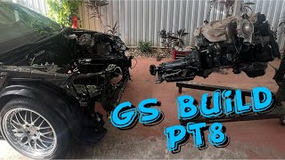 GS Build Part 8 (engine and trans install)