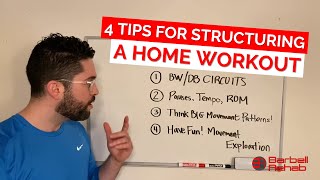 4 Tips for Structuring a Home Workout | Whiteboard Wednesday | Ep 8 | Dr. Michael Mash