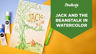 Watercolor Art: Jack And The Beanstalk