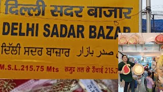 Sadar Bajar market latest collection video 2024 #diwali decoration item in Sadar #sunday Sadar Bazar