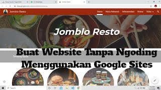 Cara Membuat Website tanpa Ngoding Menggunakan Google Sites