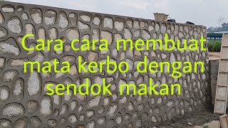 buat mata kerbo dengan sendok makan