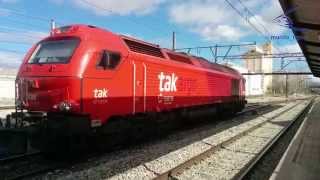 Tren de mercancias takargo por Guadalajara